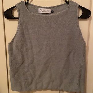 Grey Sleeveless Sweater